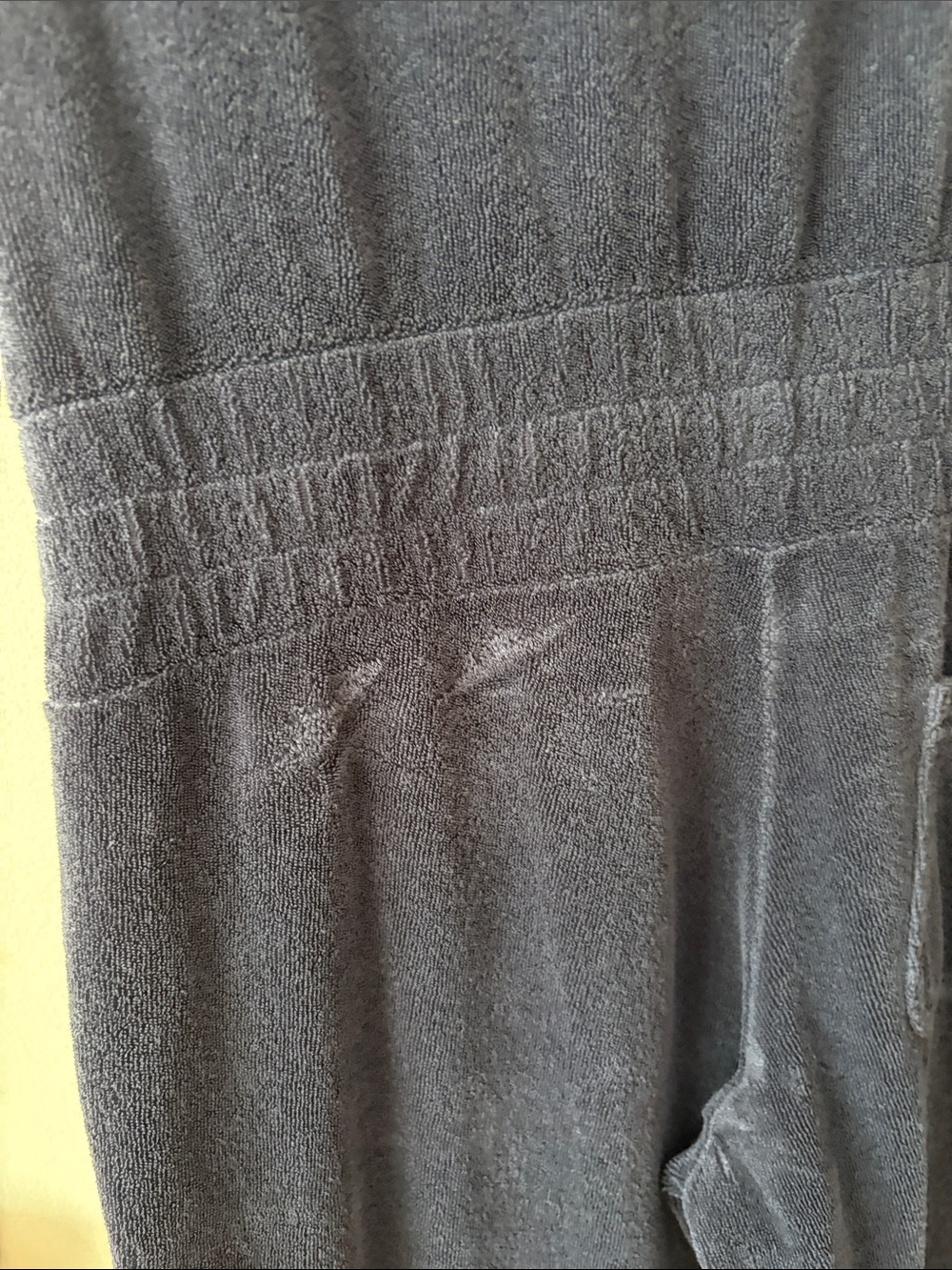 Juicy Couture Y2K Vintage Terry Cloth Navy Wide-Leg Romper - Picture 13 of 15